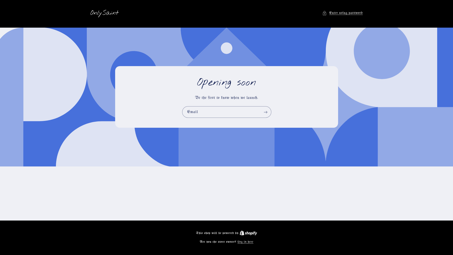 website screenshot of https://onlysaint.store/