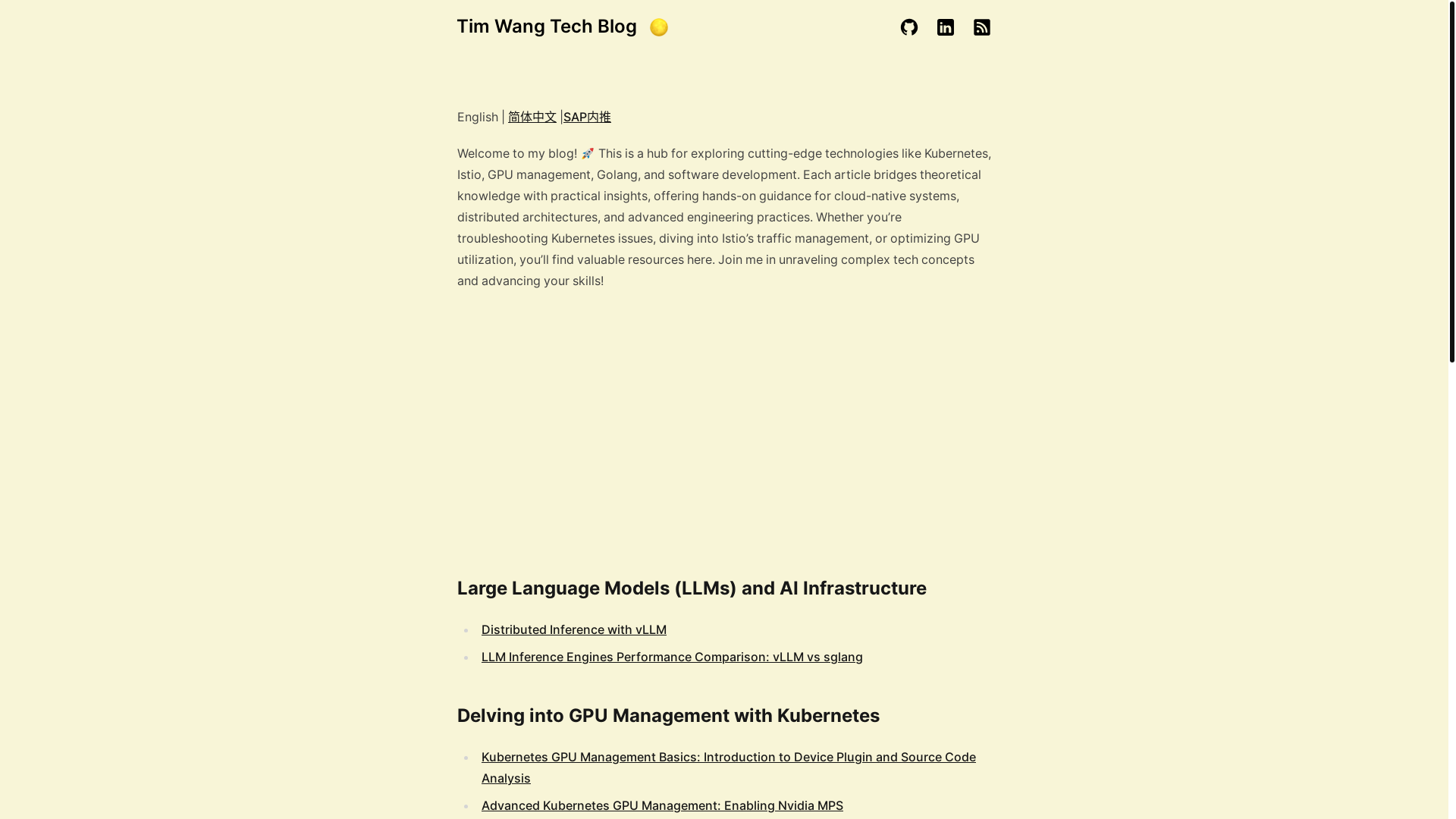 website screenshot of https://tim-wang-tecg-blog.pages.dev/