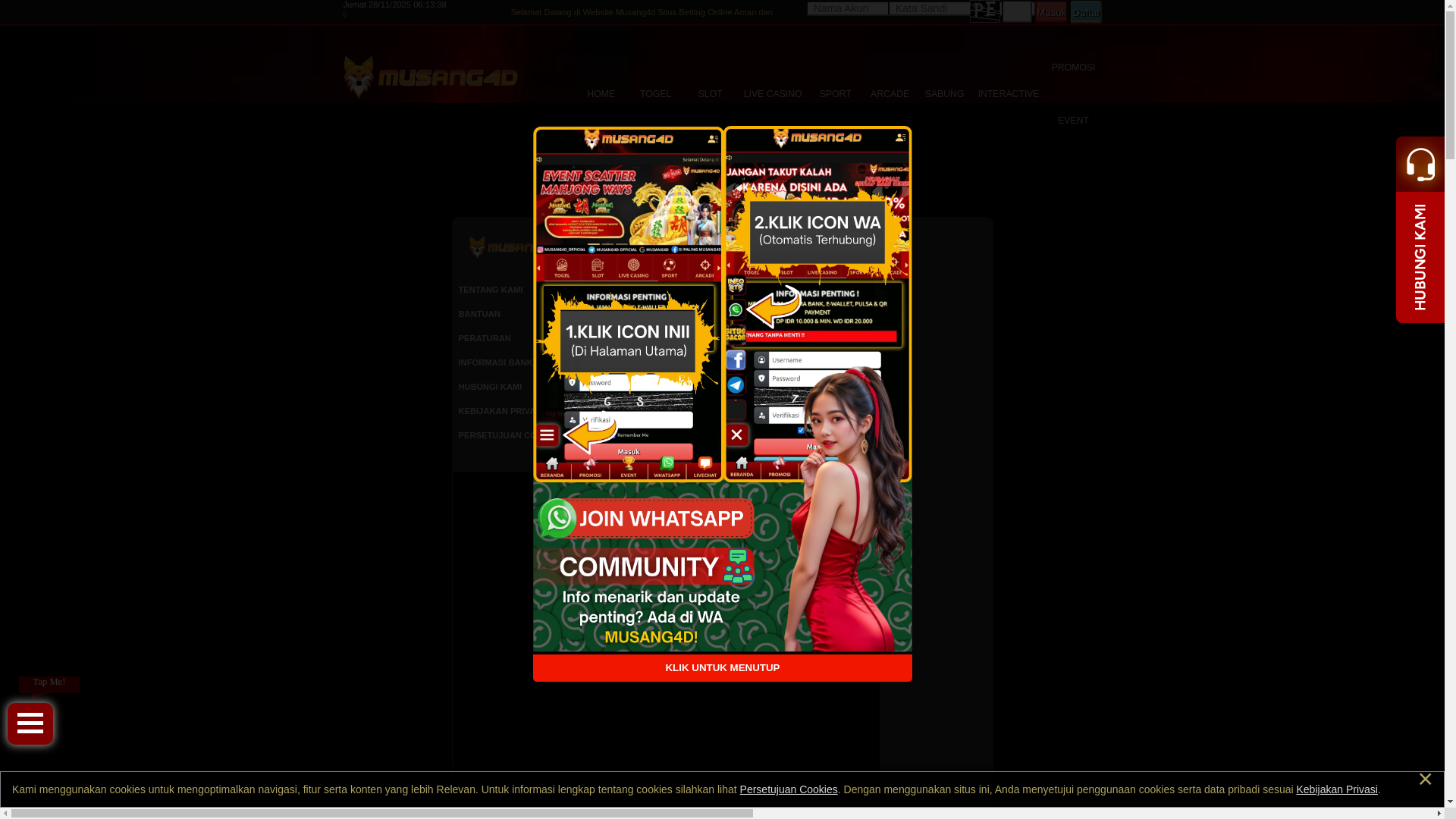 website screenshot of https://musang4dforum.com/