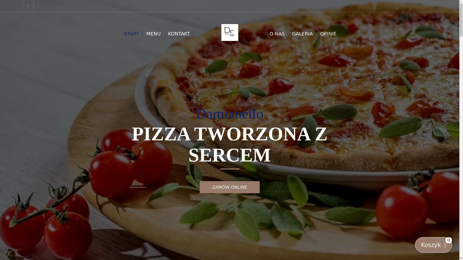 website screenshot of https://damianellopizzeria.pl/