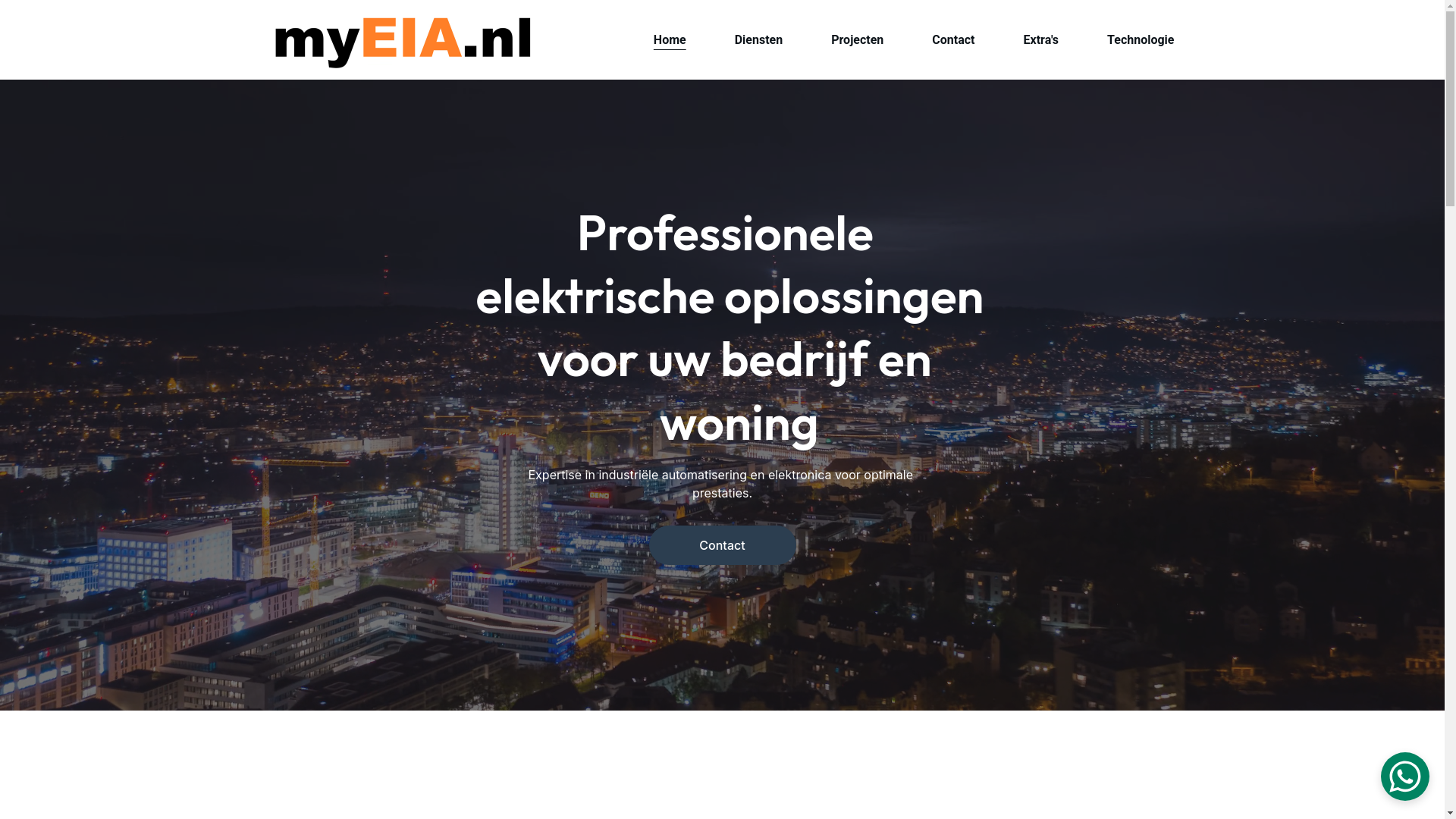 website screenshot of https://its-electro.nl/