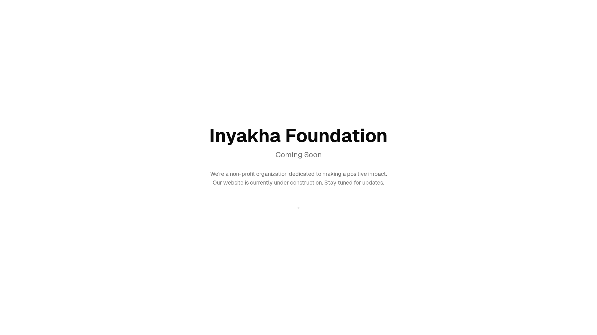 website screenshot of https://inyakha.org/