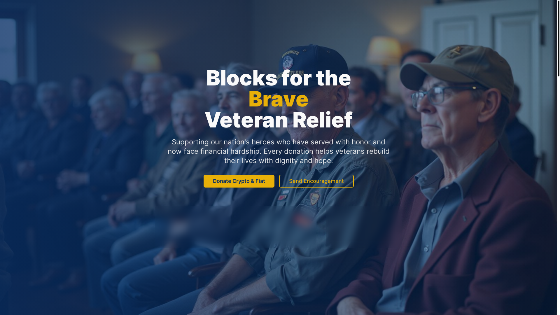 website screenshot of https://blocksforthebrave.org/