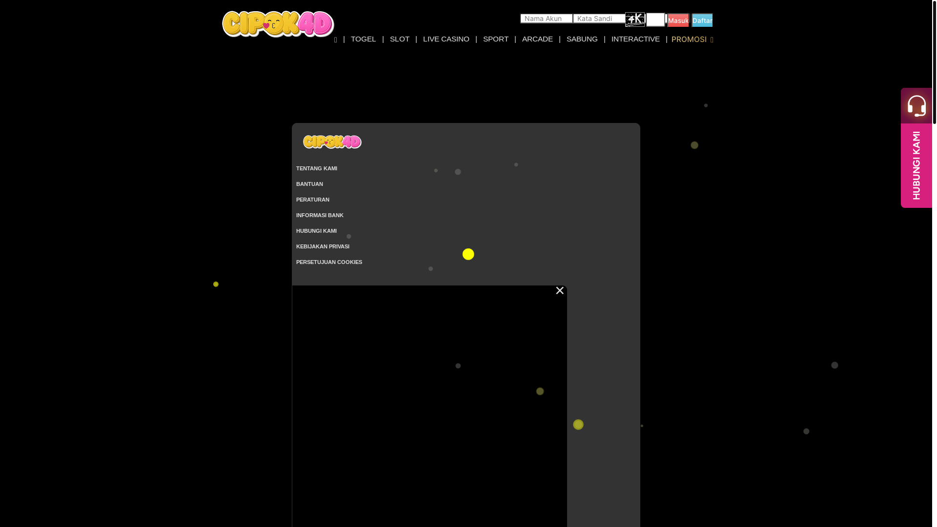 website screenshot of https://cipok4dspecial.com/