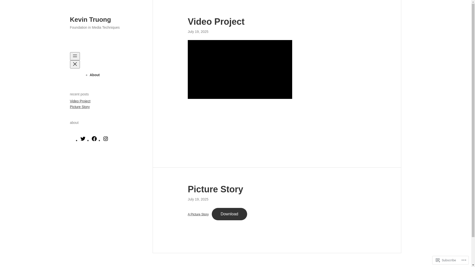 website screenshot of https://kevintruongmediatechniques.com/
