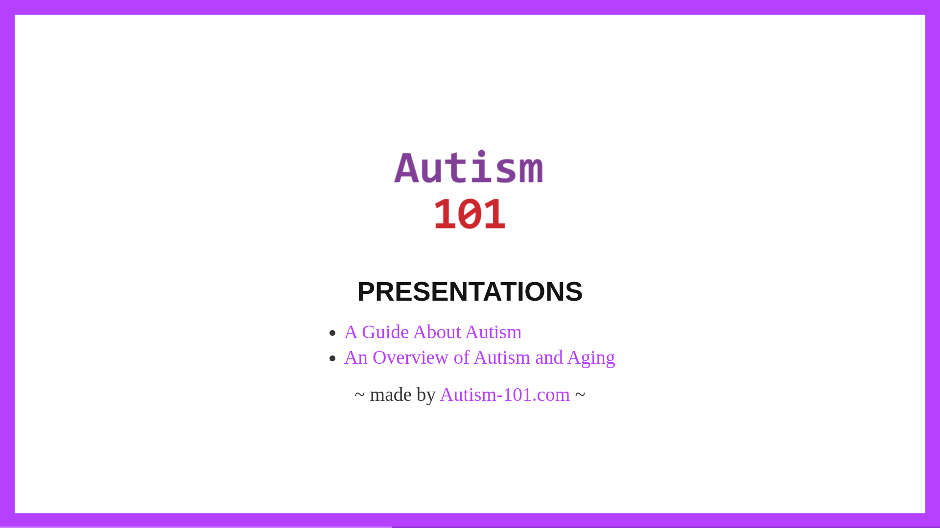 website screenshot of https://presentations.pages.dev/