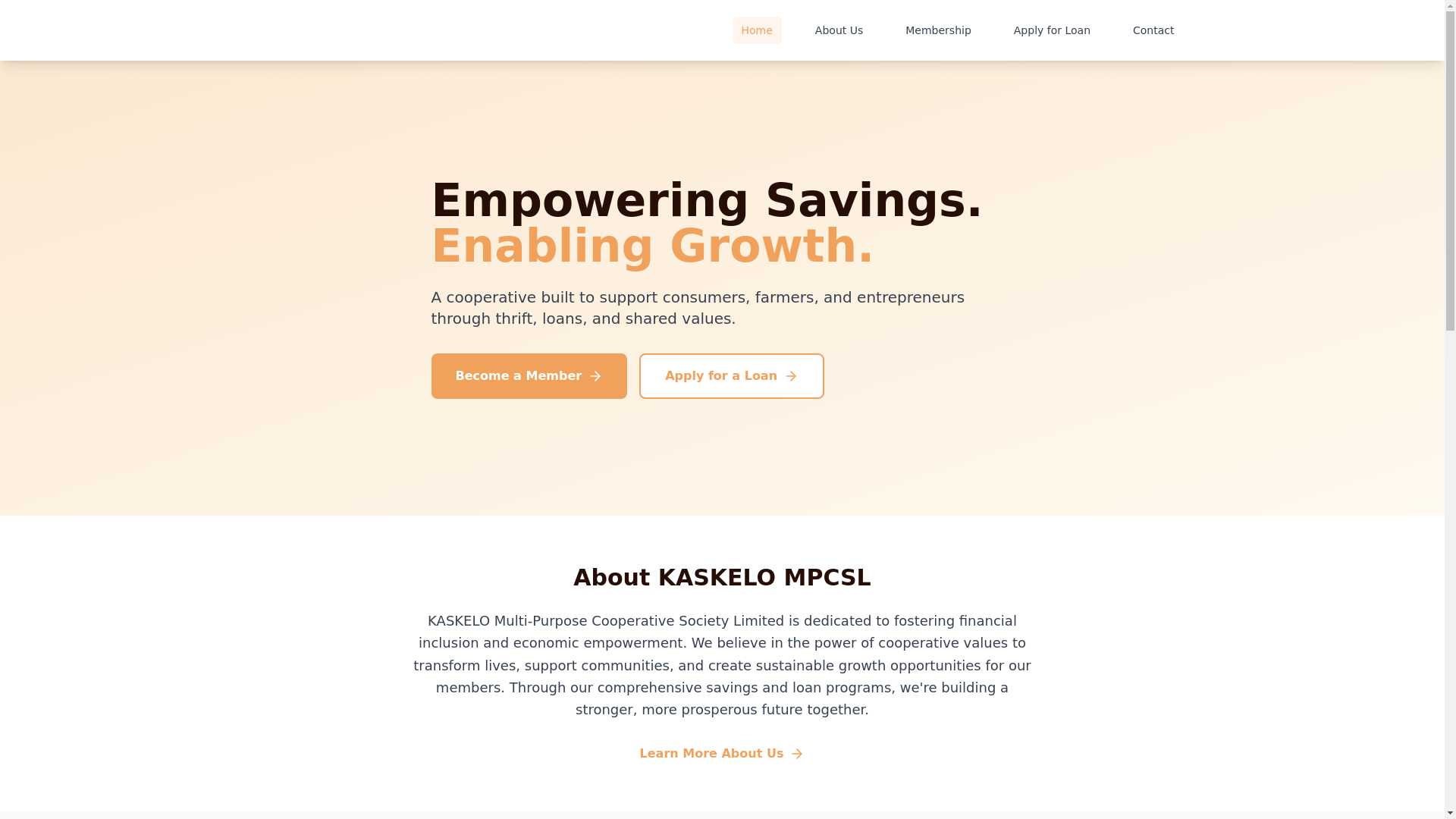 website screenshot of https://kaskelompcs.com.ng/