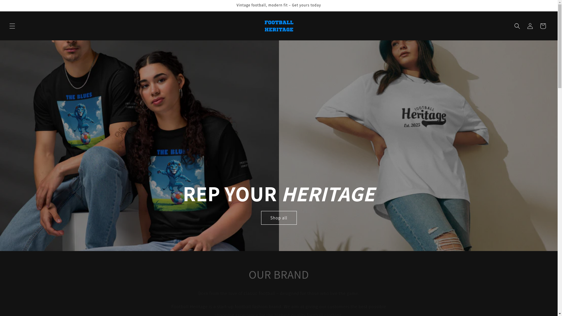 website screenshot of https://343heritageclothing.com/