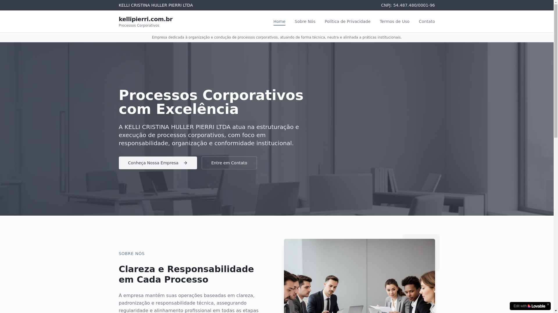 website screenshot of https://kellicristinahullerpierri.com.br/