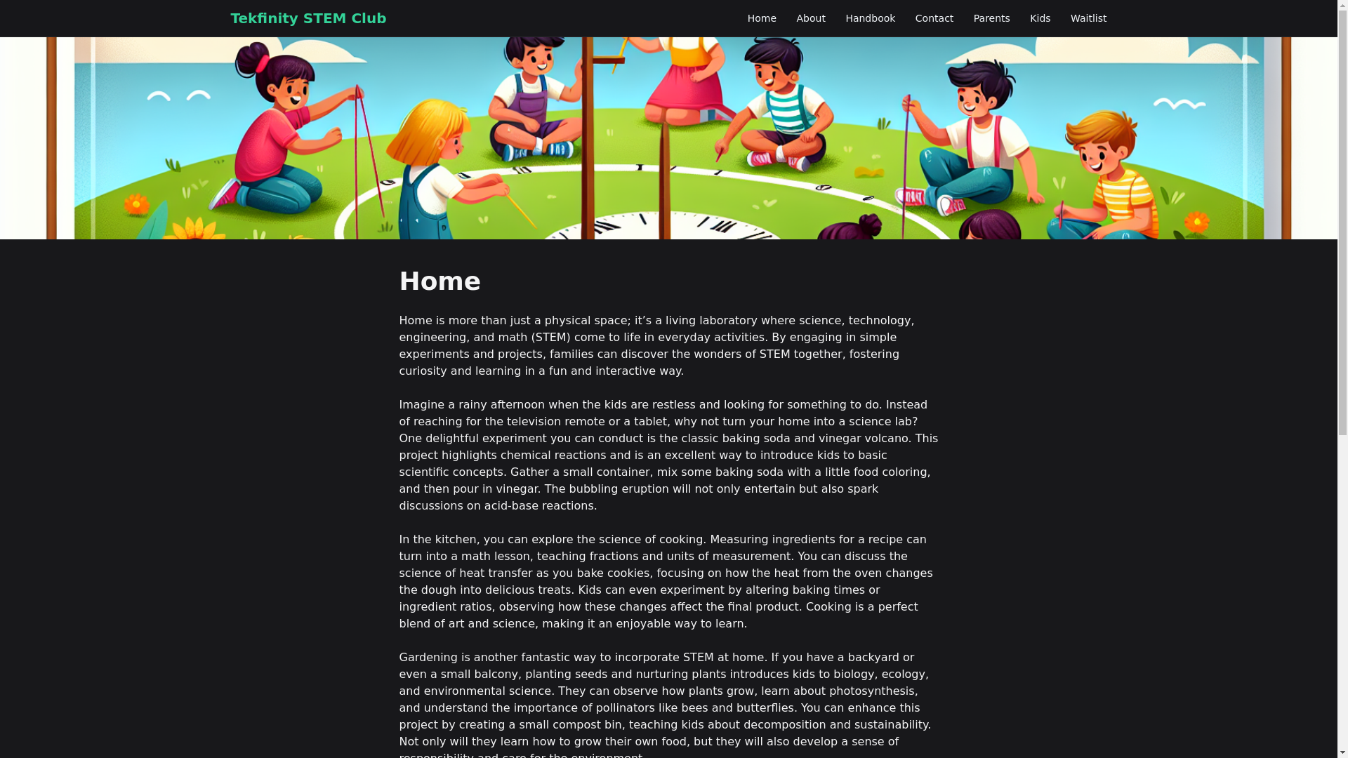 website screenshot of https://tekfinity.pages.dev/