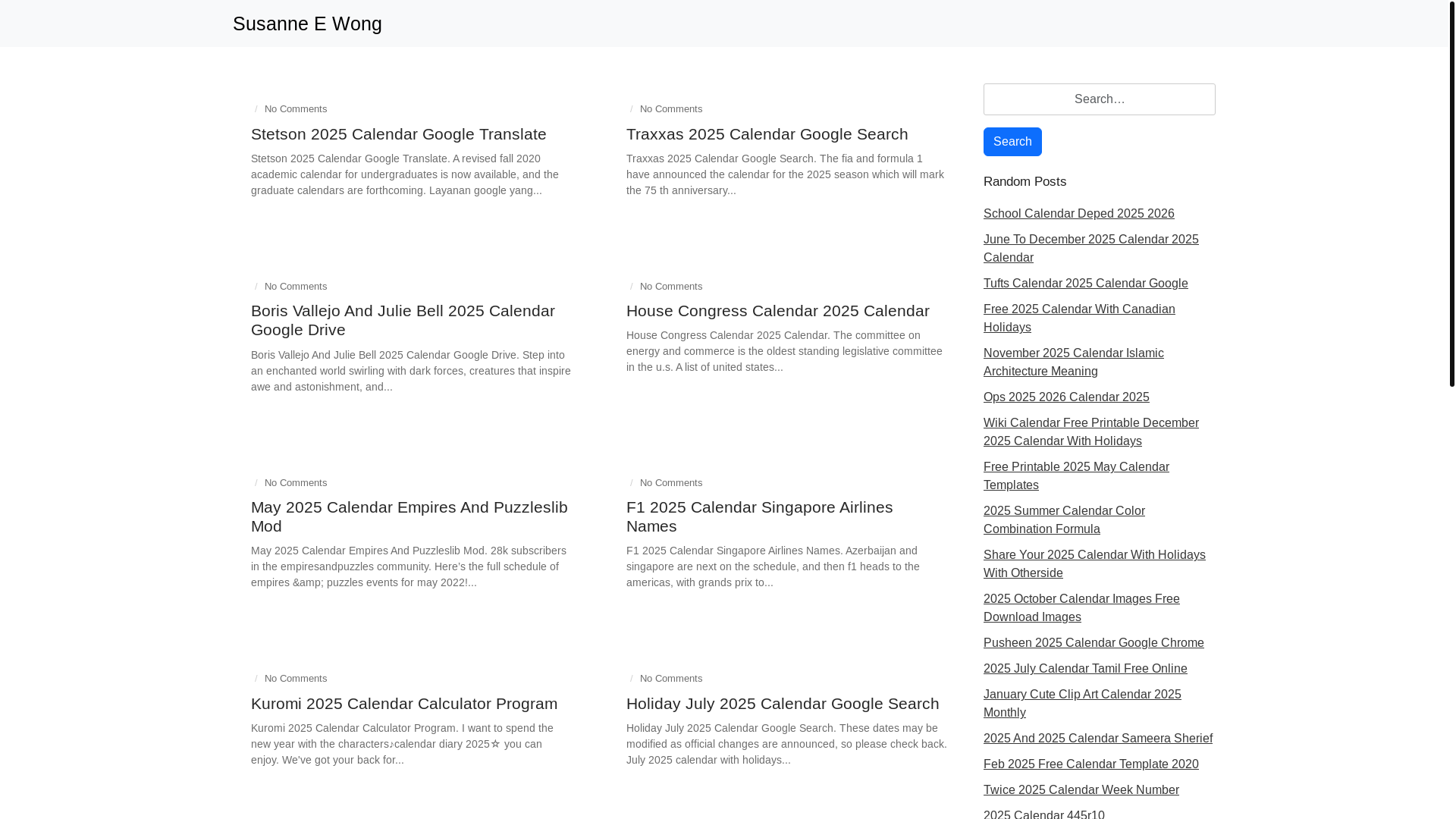 website screenshot of https://susanneewongk.pages.dev/