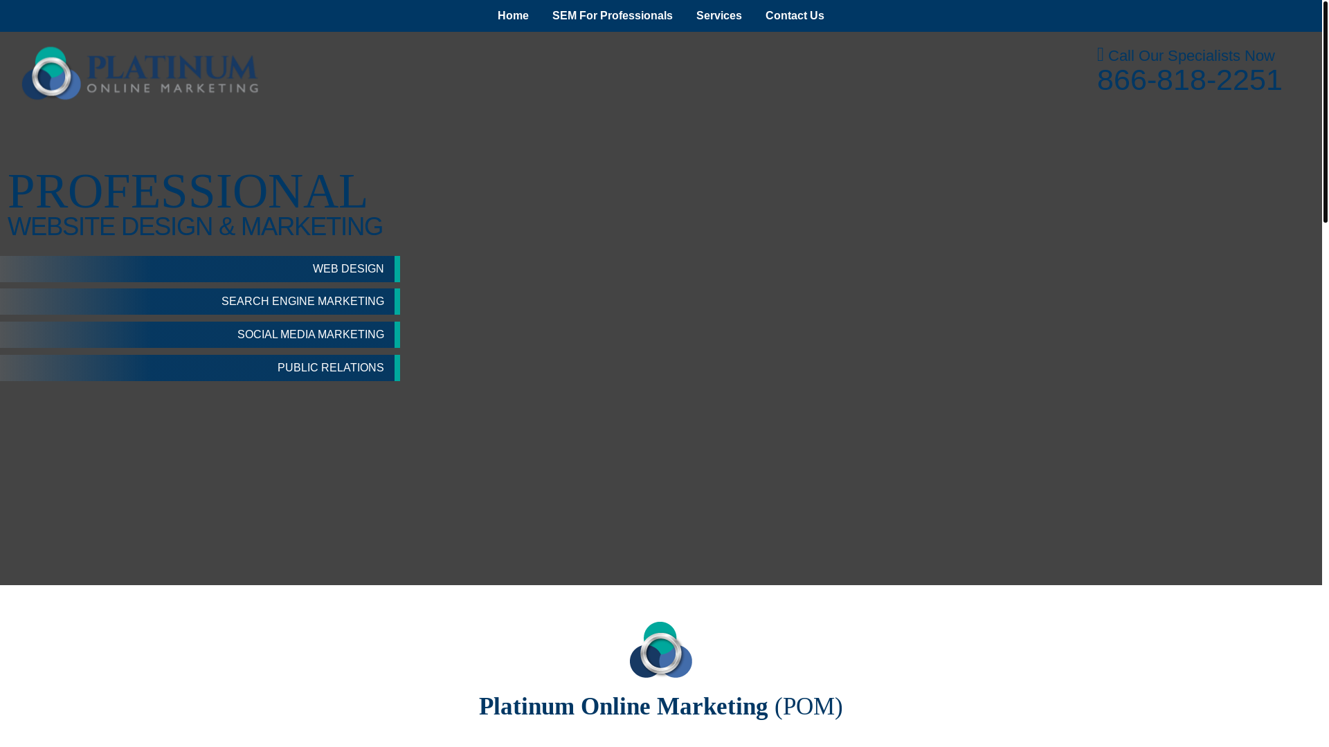 website screenshot of https://platinumonlinemarketing.today/