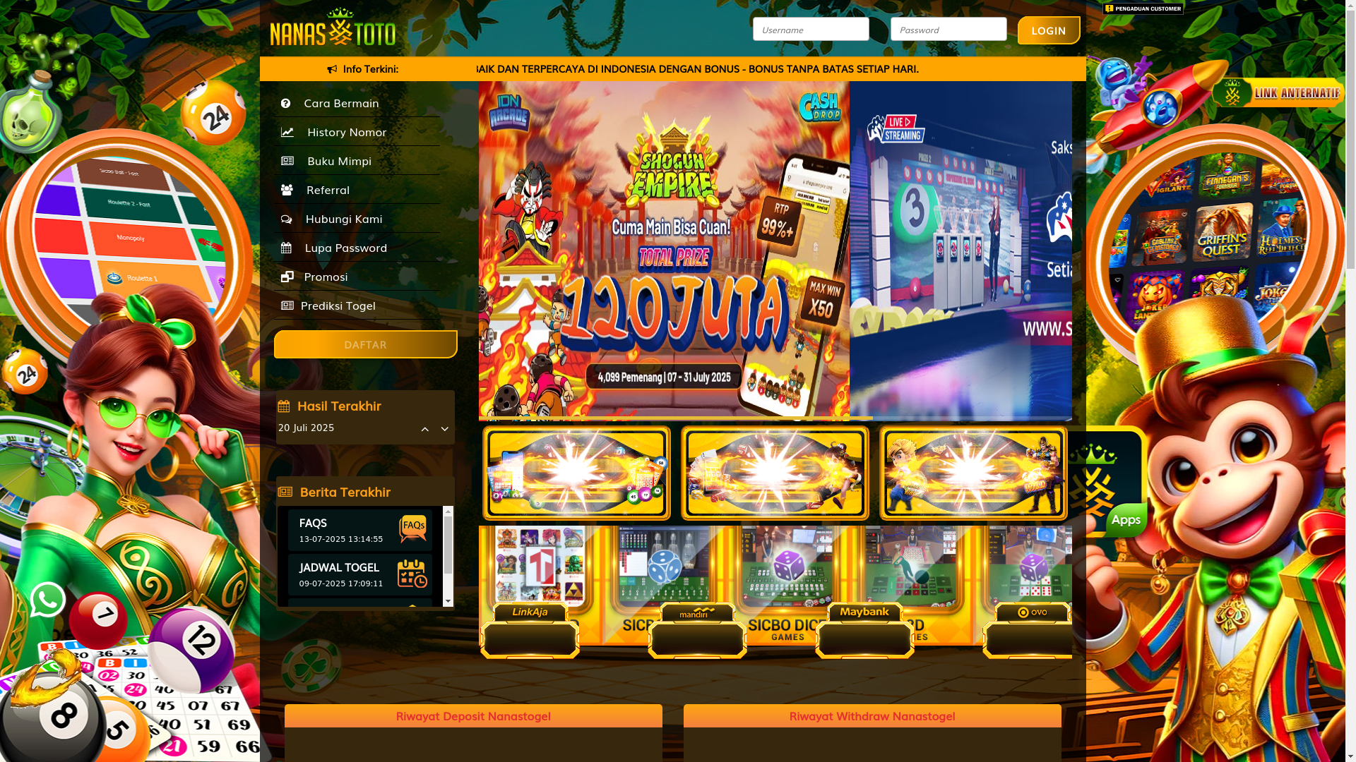 website screenshot of https://nanas33837.com/