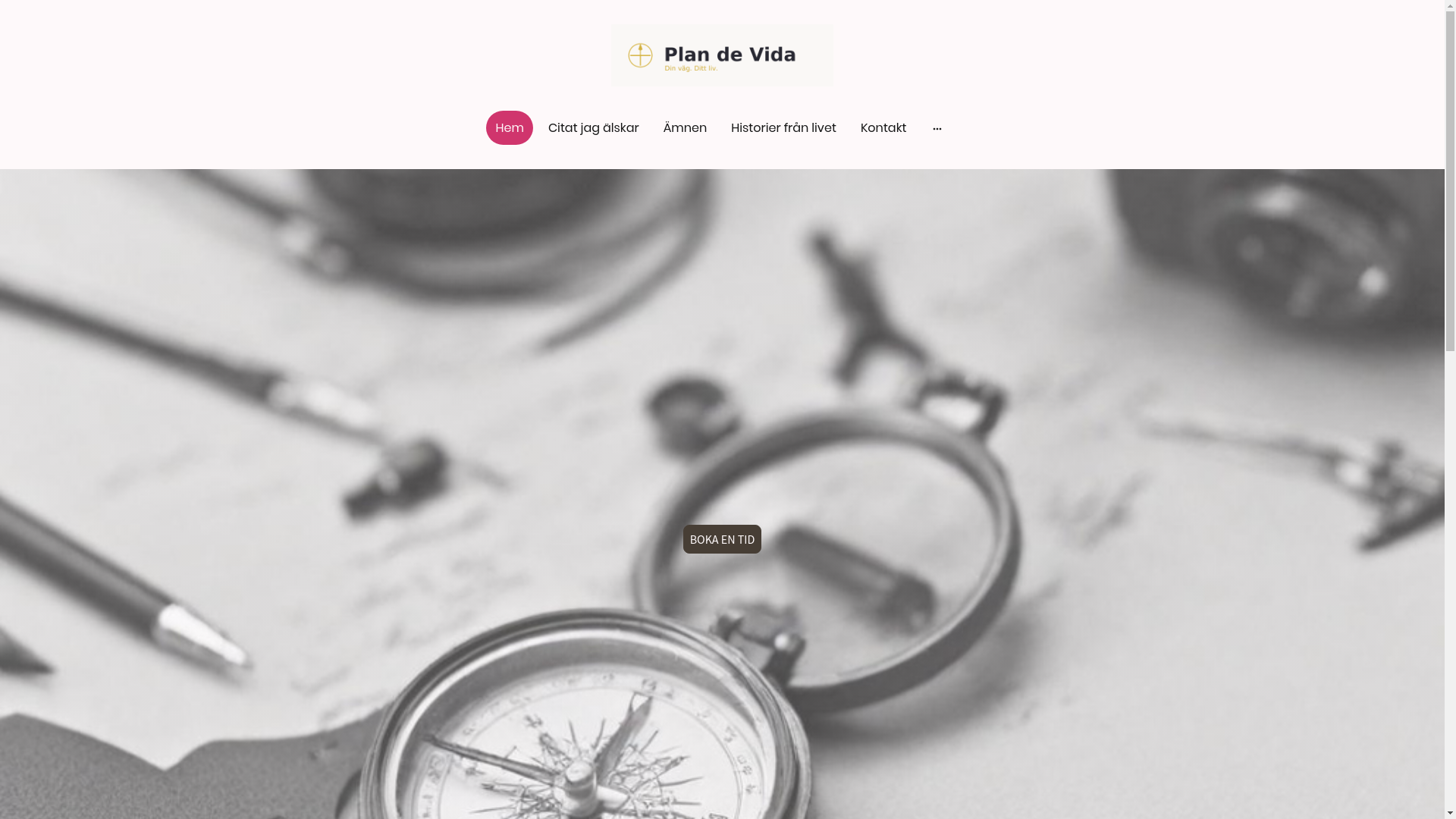 website screenshot of https://plandevida.se/