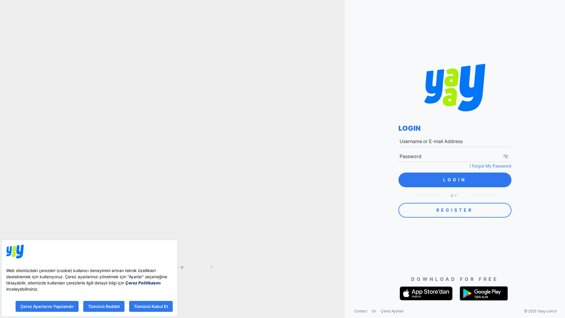 website screenshot of https://yaay.com.tr/ahmetcadirci