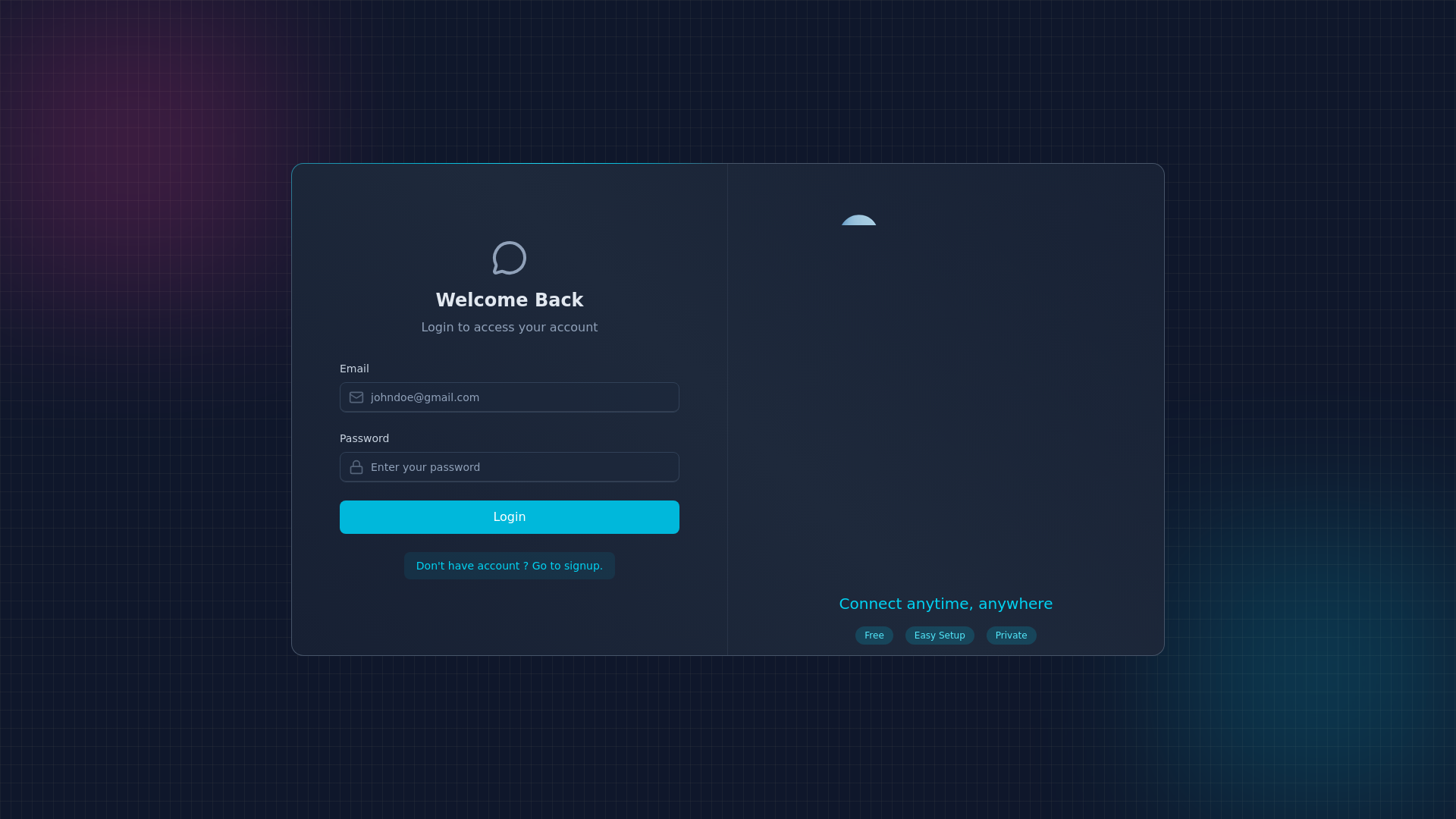 website screenshot of https://chatify-6y8h3.sevalla.app