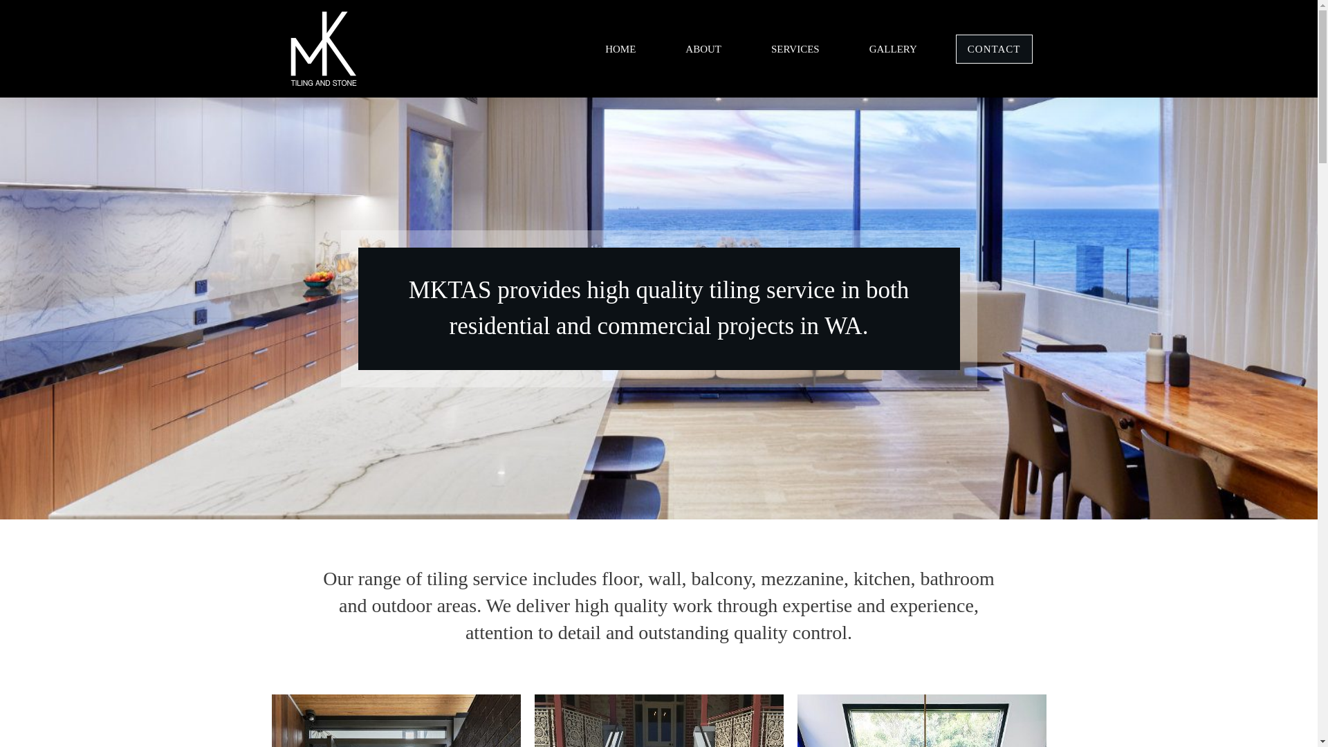 website screenshot of https://mktilingandstone.online/