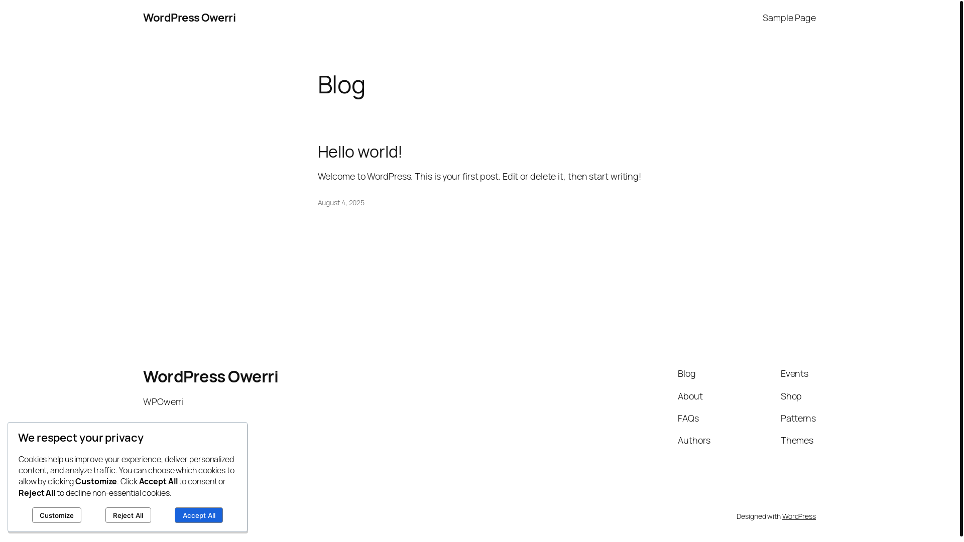 website screenshot of https://wpowerri.com.ng/