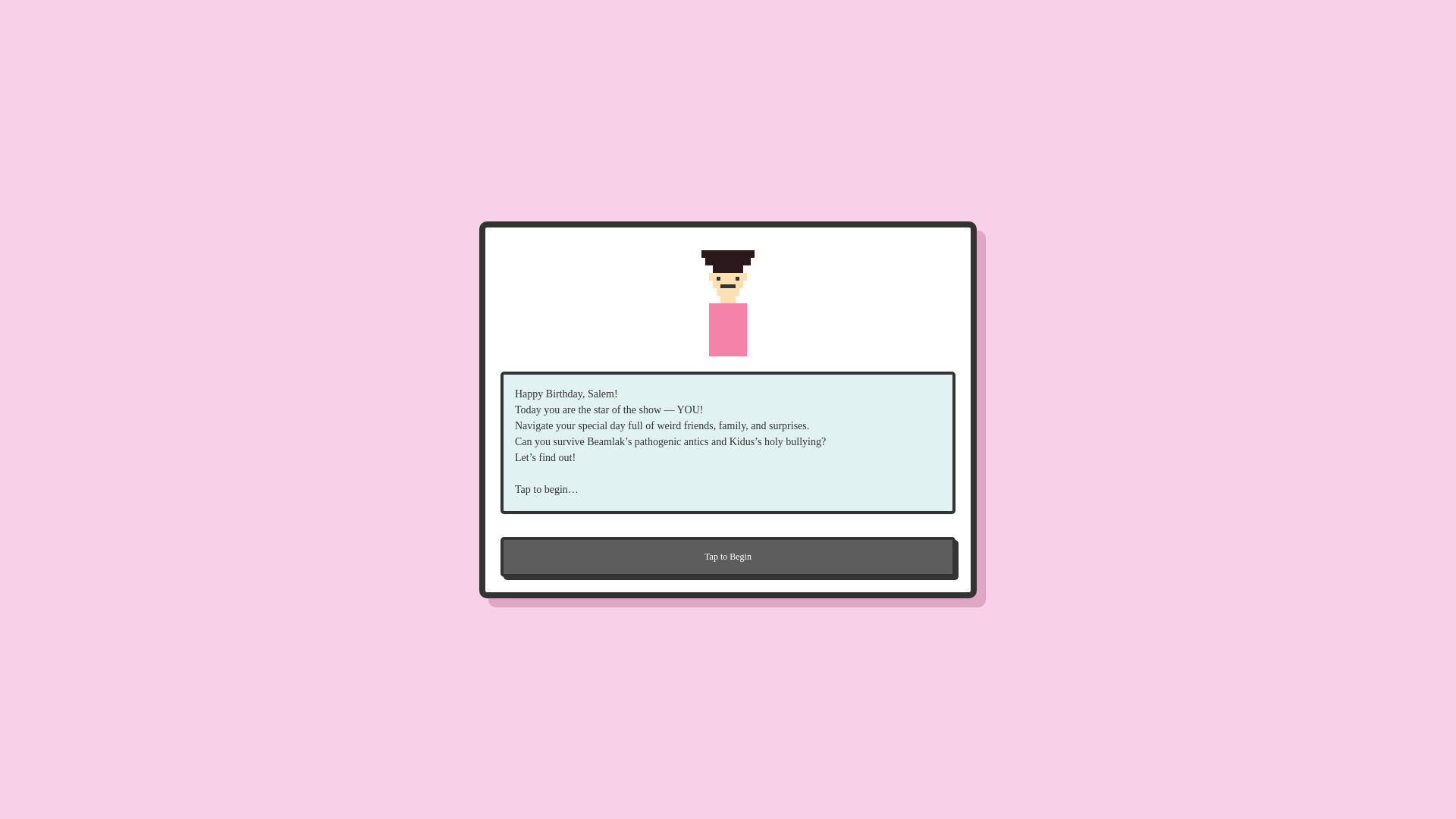 website screenshot of https://beamlak.codes/