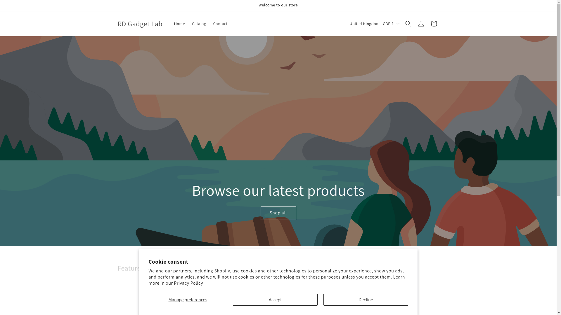 website screenshot of https://rdgadgetlab.com/
