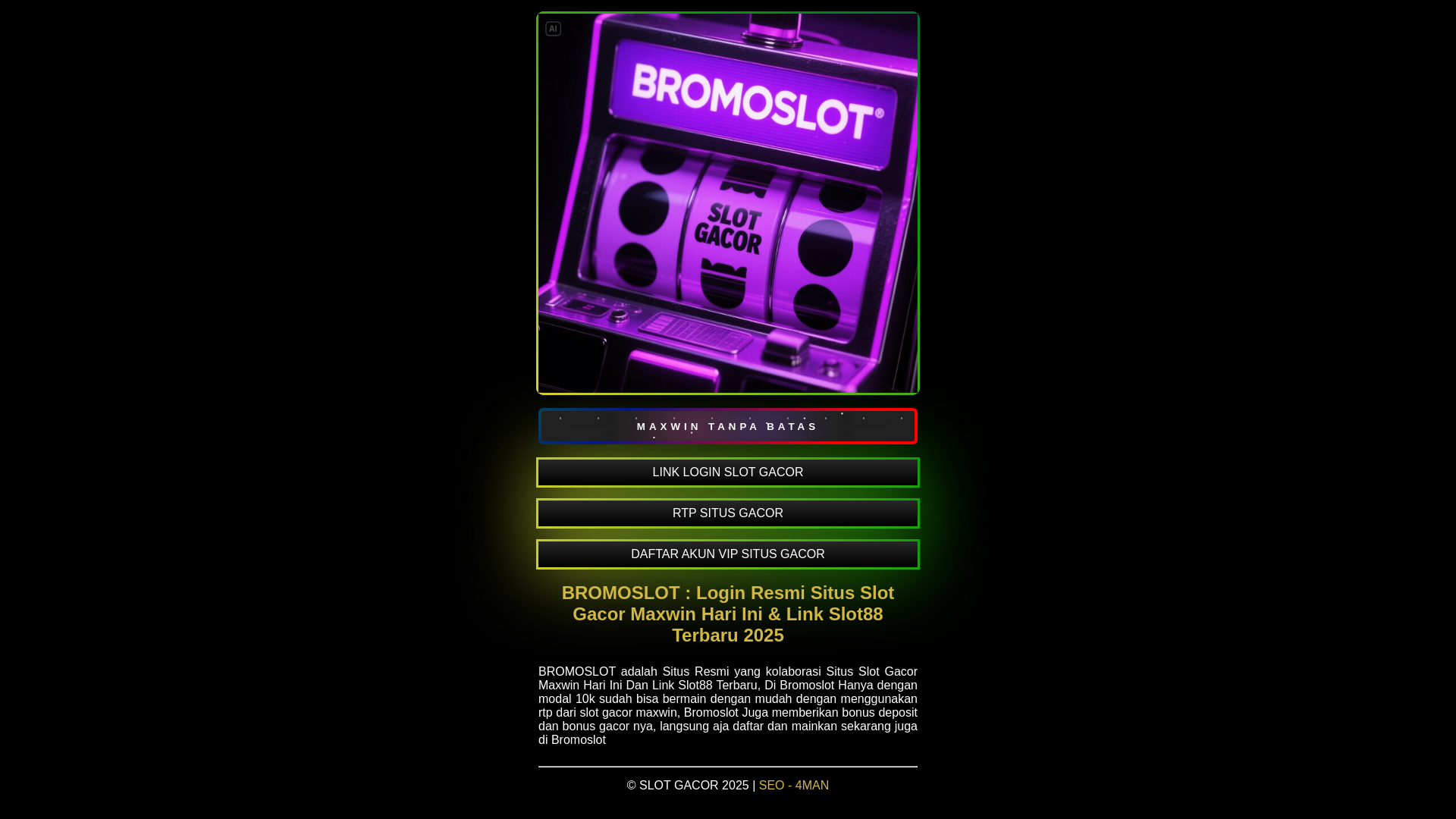 website screenshot of https://bromoslot-5.pages.dev/