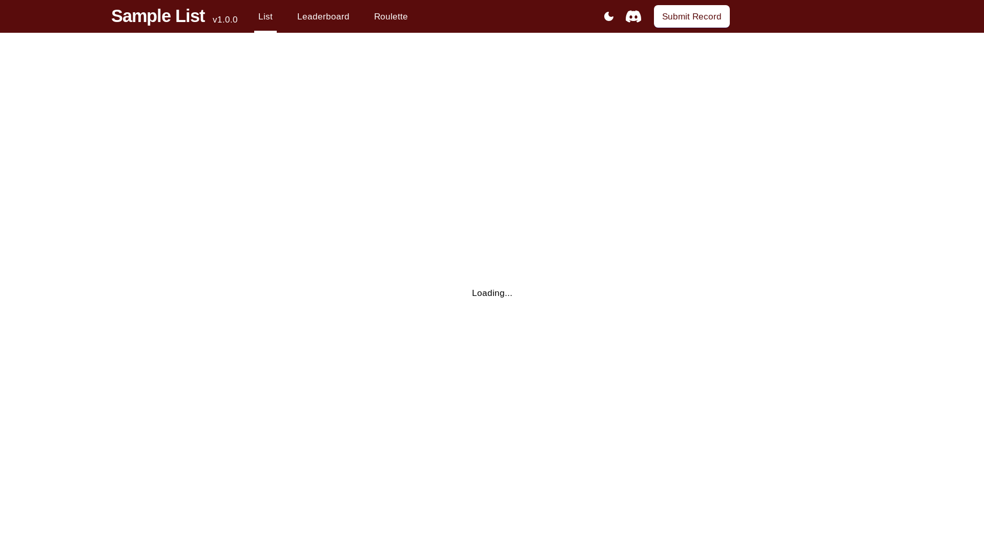 website screenshot of https://randomchallengelist.pages.dev/