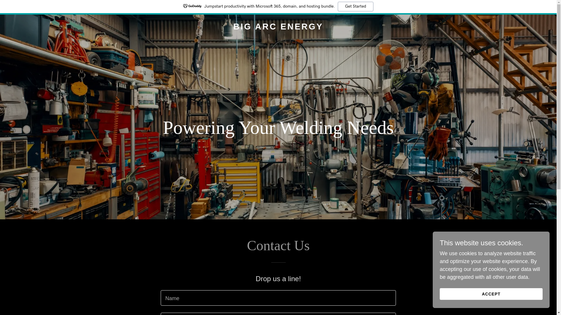 website screenshot of https://bigarcenergy.com/