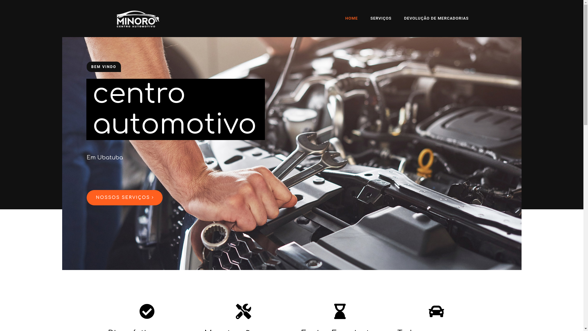 website screenshot of https://minoroubatuba.com.br/