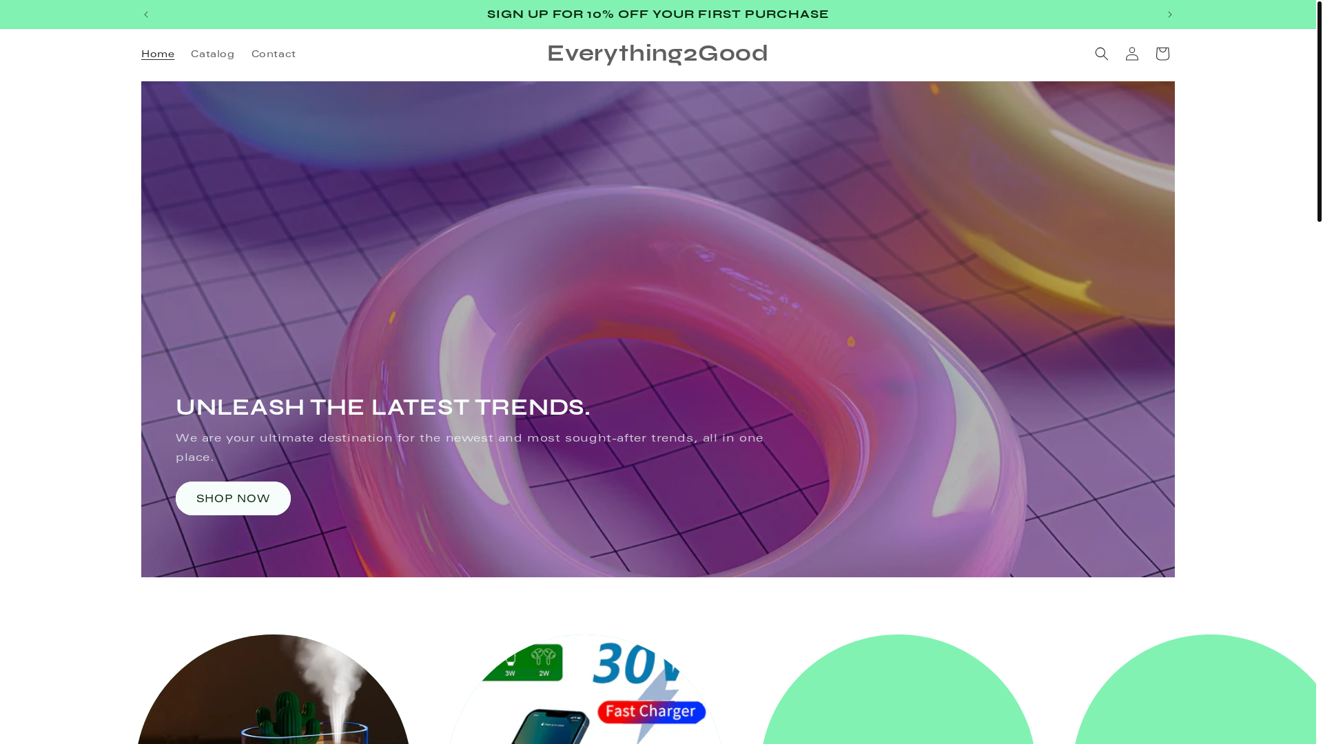 website screenshot of https://everything2good.com/