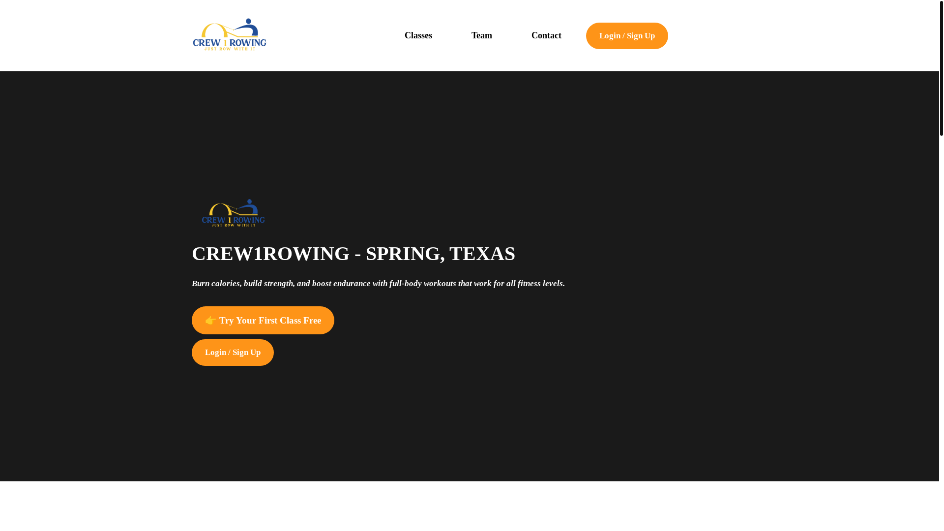 website screenshot of https://crew1row.com/