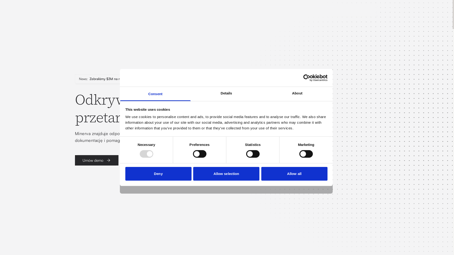 website screenshot of https://usemiinerva.com/