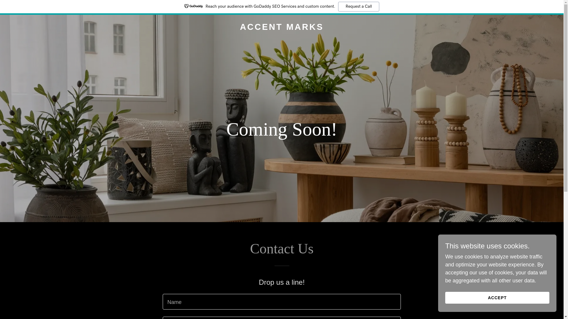 website screenshot of https://accentmarks.shop/