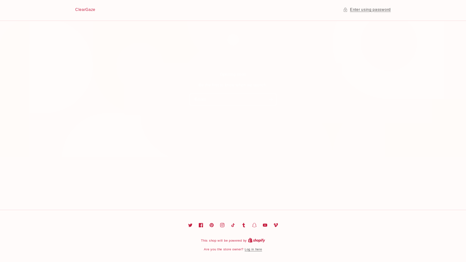 website screenshot of https://cleargaze.org/