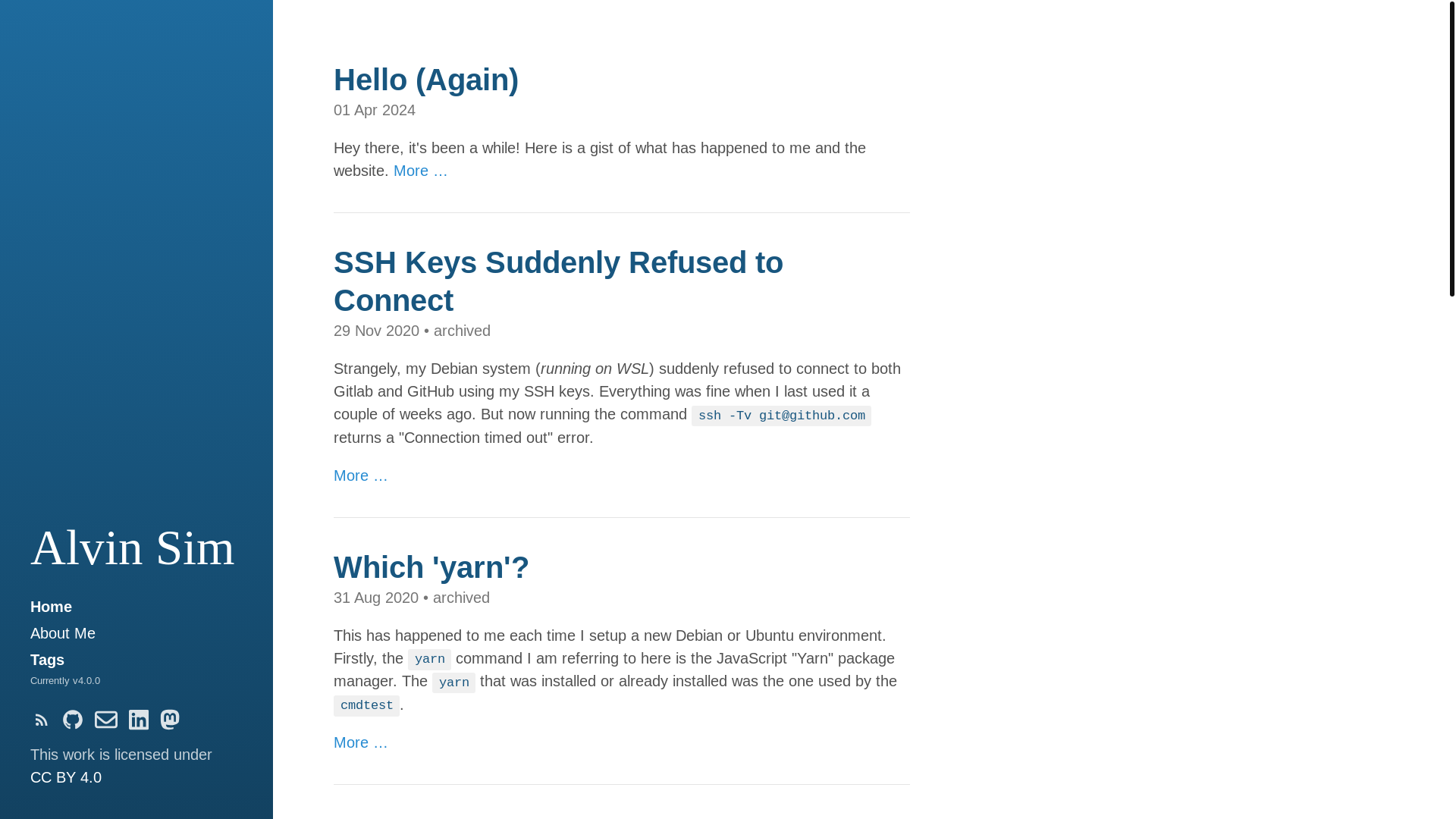 website screenshot of https://www-alvinsim.pages.dev/