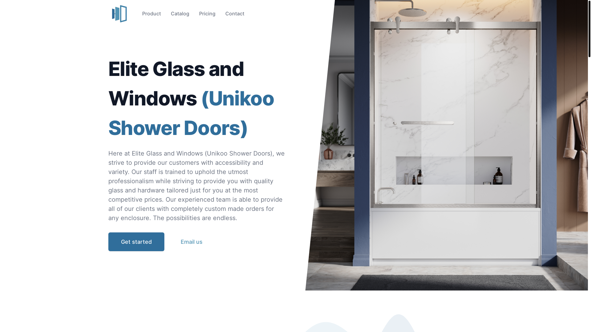 website screenshot of https://eliteglassandwindow.com/