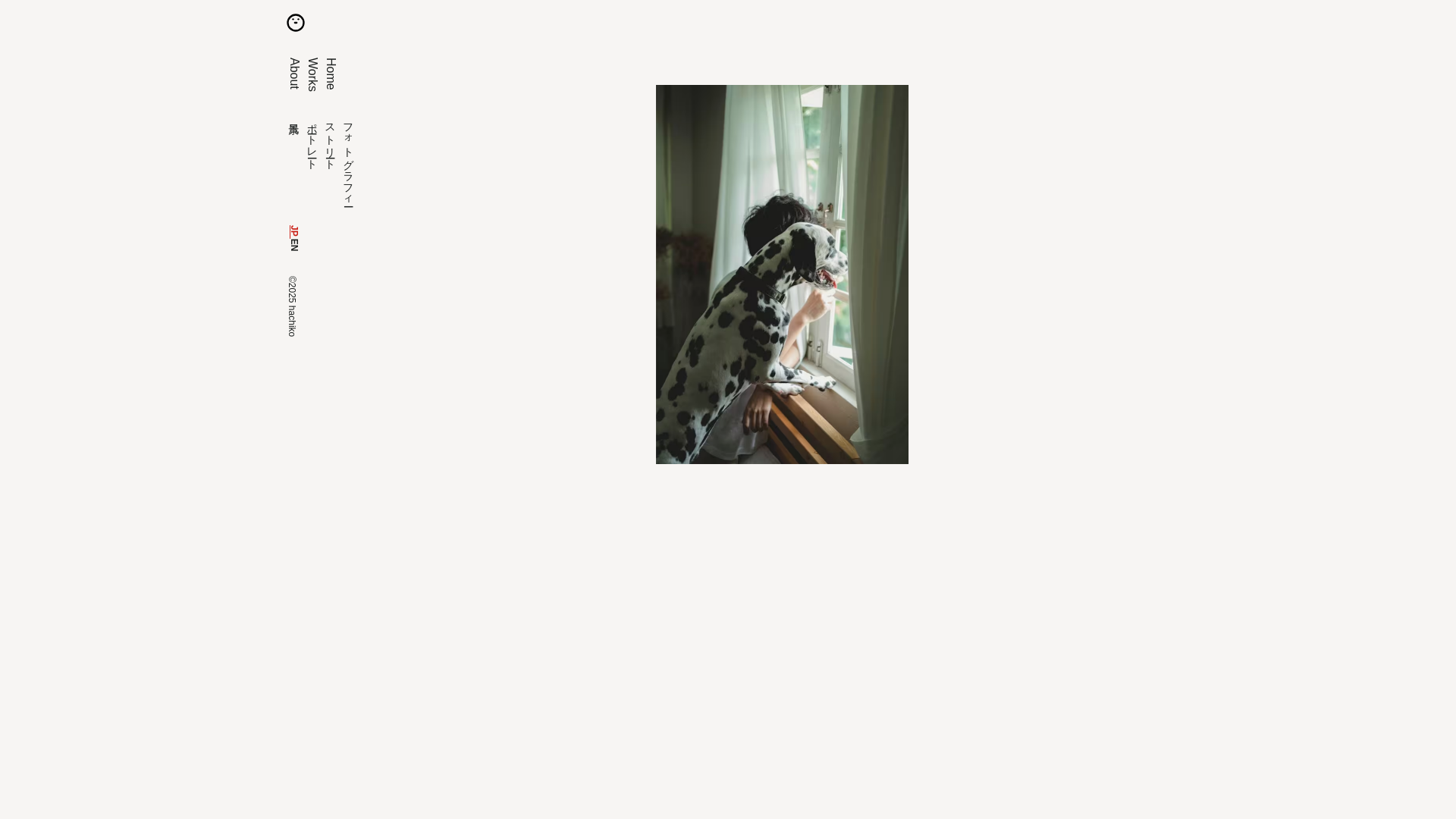 website screenshot of https://hachiko-photography.pages.dev/