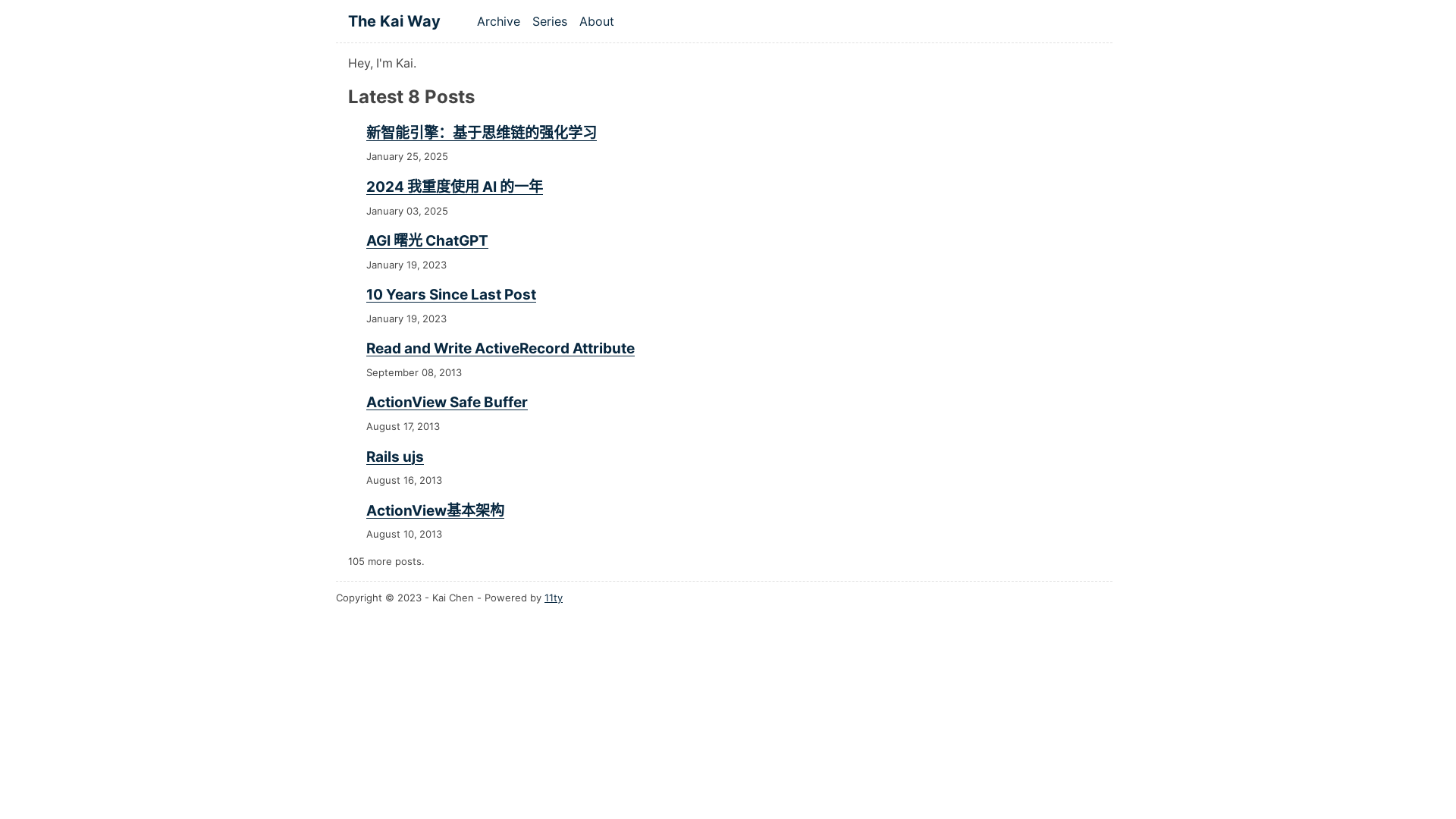 website screenshot of https://thekaiway.pages.dev/