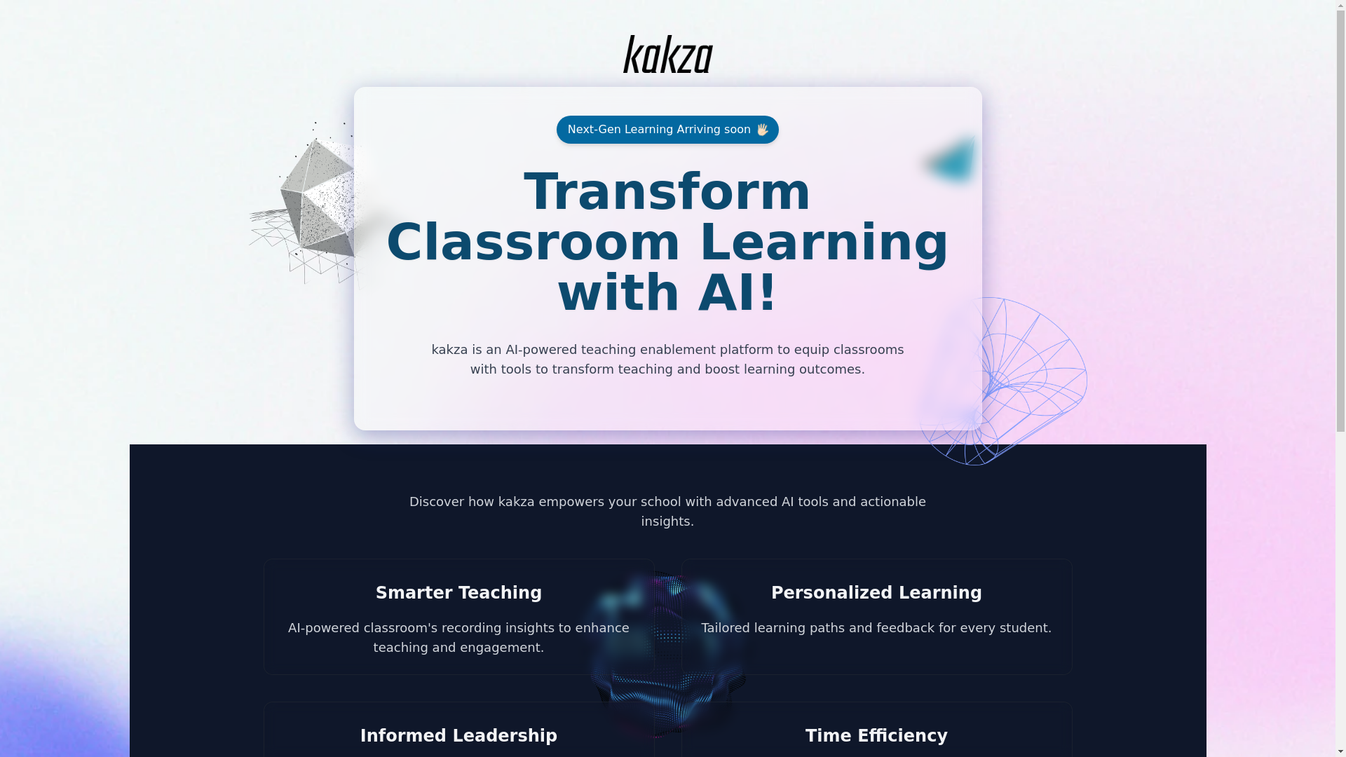website screenshot of https://kakza-landing-page.pages.dev/