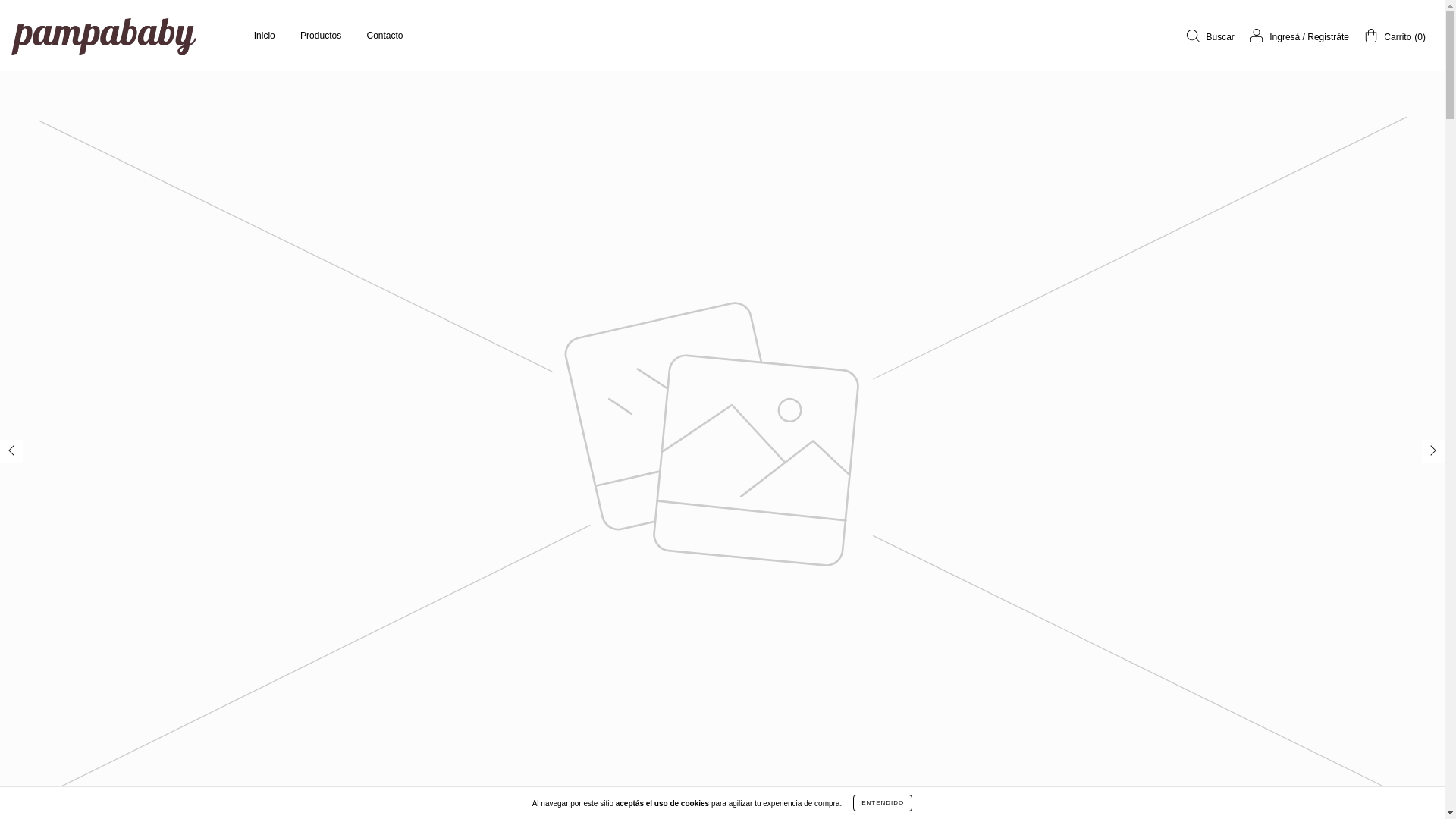 website screenshot of https://pampababy.com.ar/