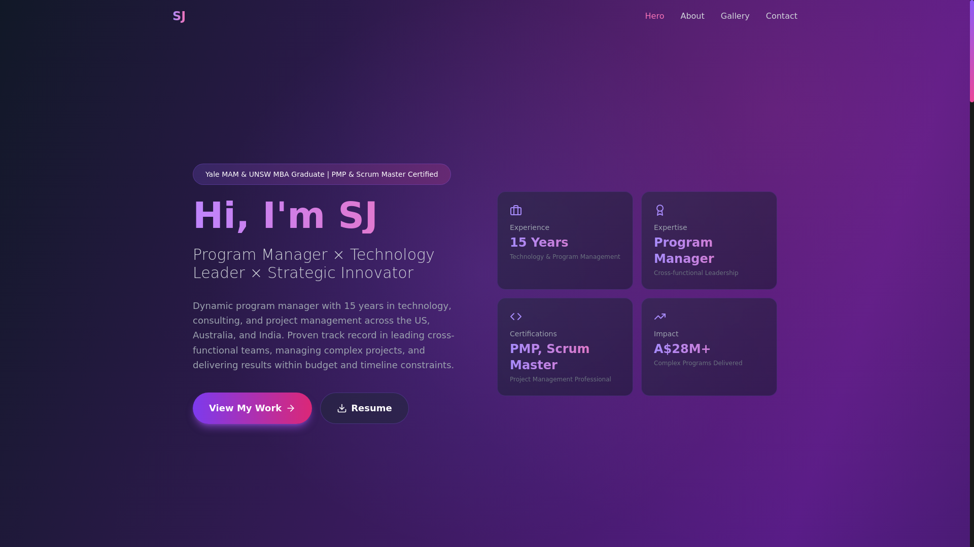 website screenshot of https://sjforleonardoai.xyz/