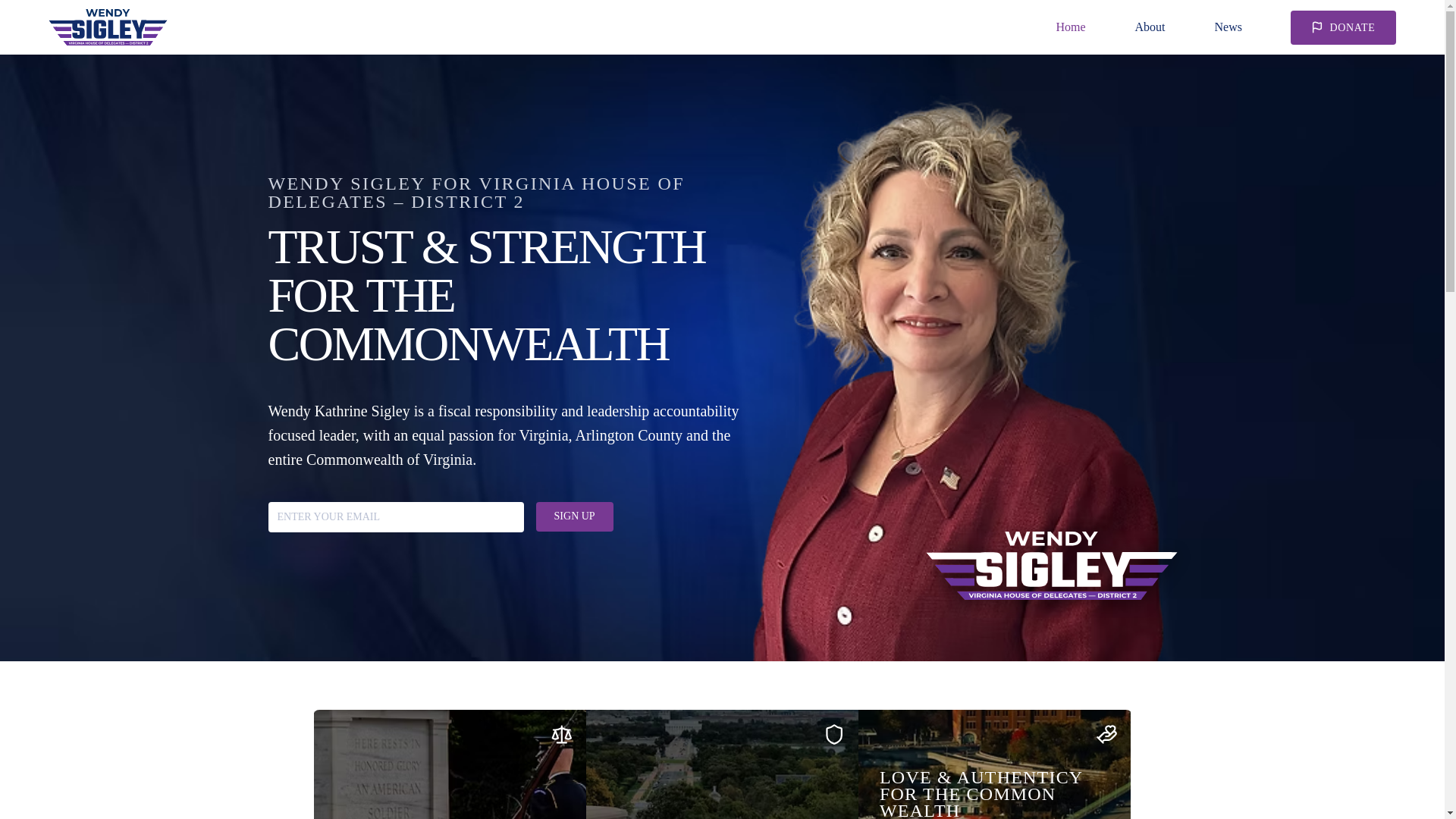 website screenshot of https://wendyforva.com/