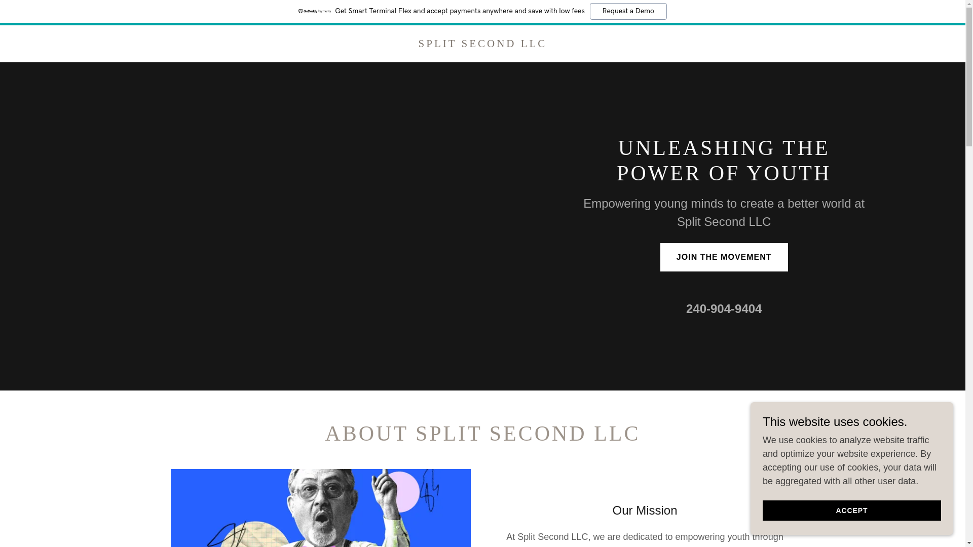 website screenshot of https://1splitsecond.org/