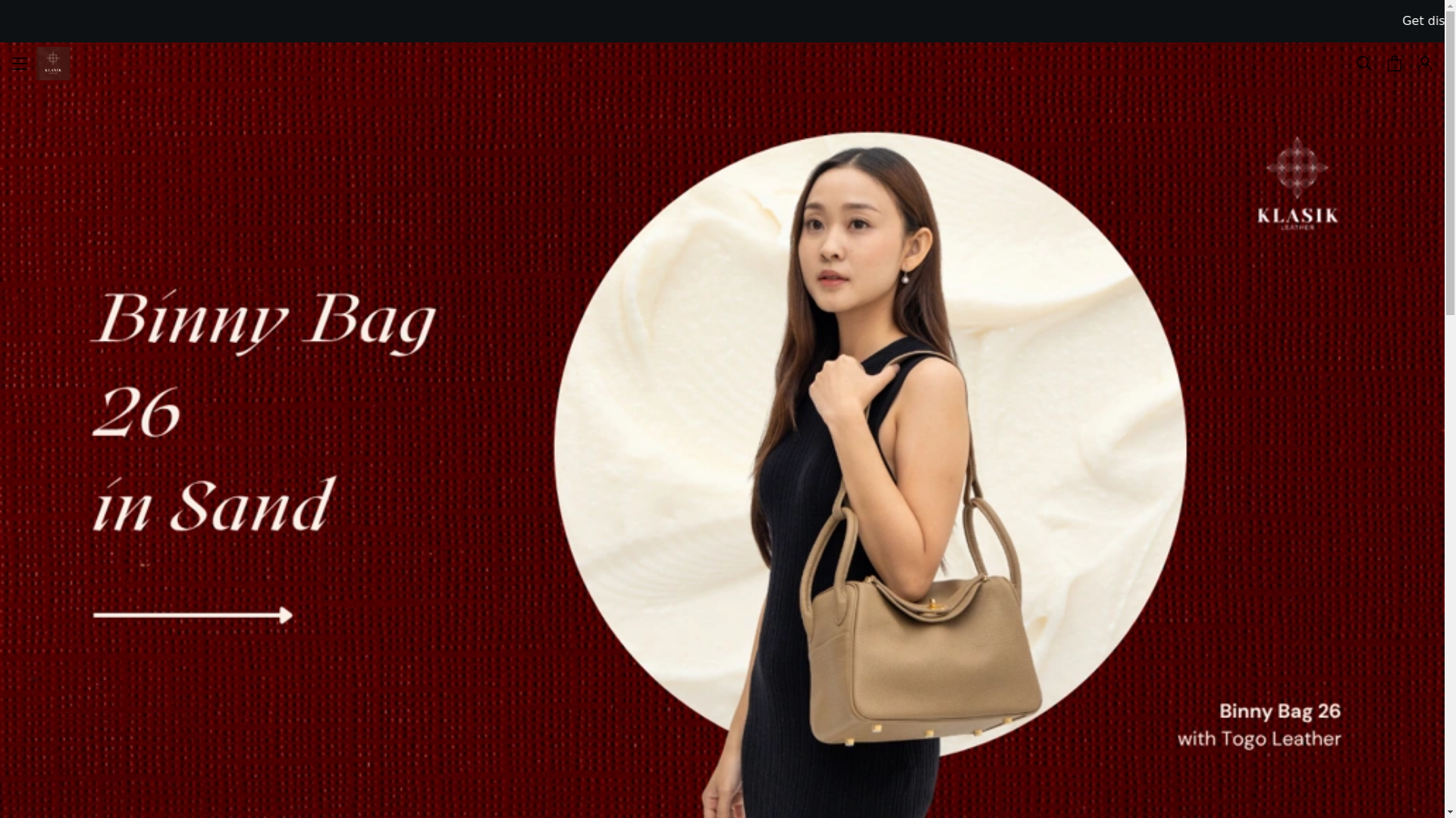 website screenshot of https://klasikleatherasia.com/