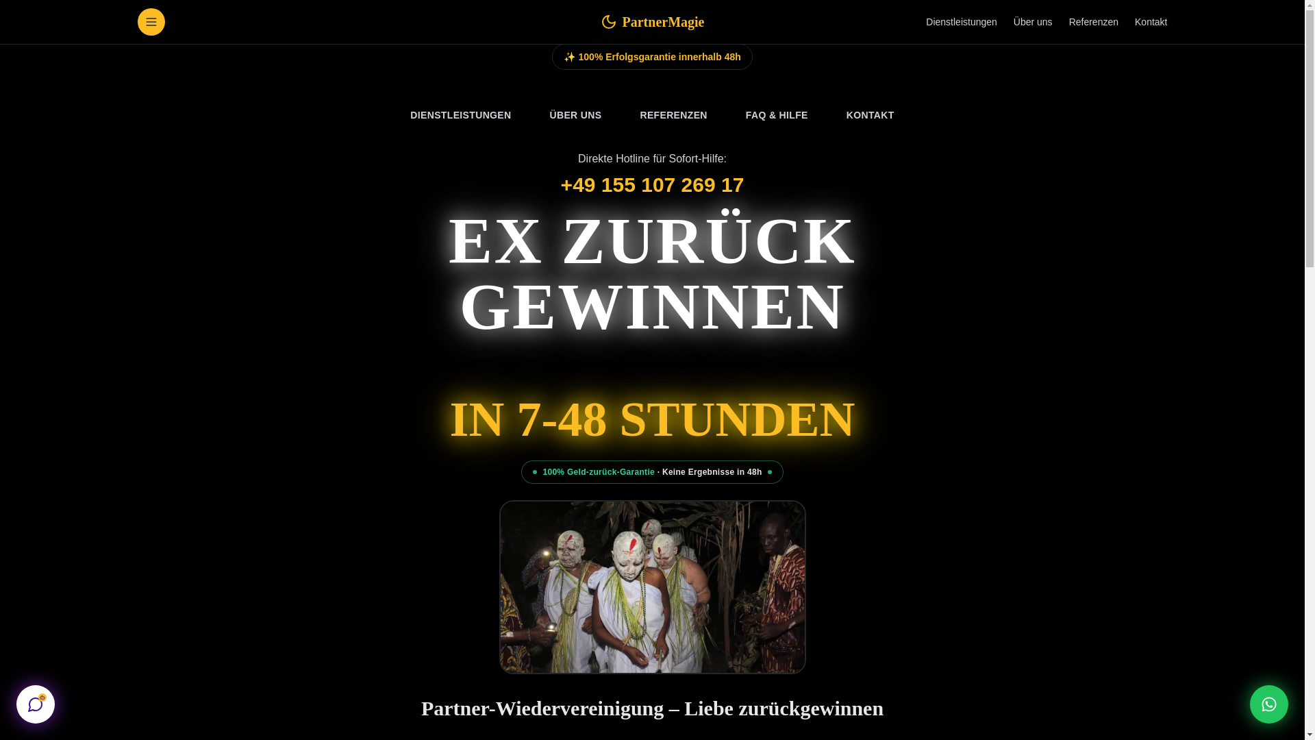 website screenshot of https://hexenritualezulu.com/