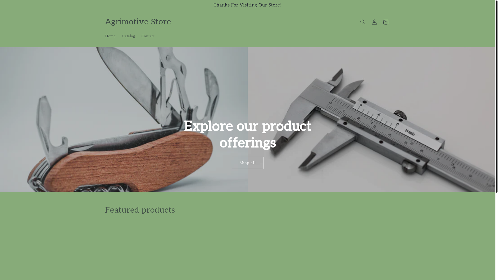 website screenshot of https://agrimotivestore.com/