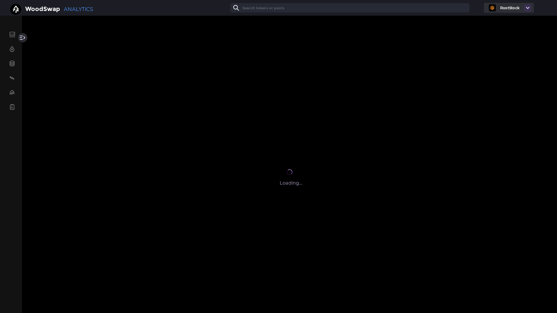 website screenshot of https://woodswap-analtyics-frontend.pages.dev/