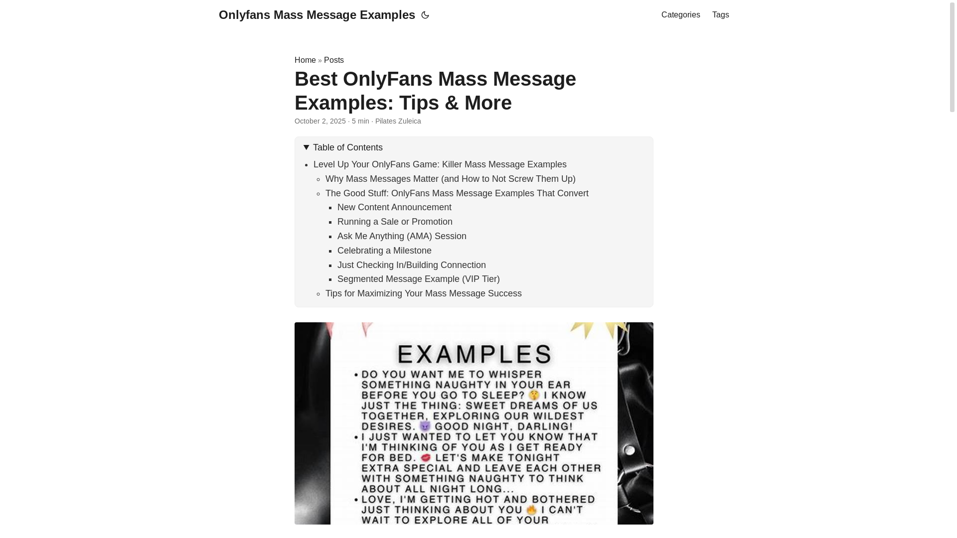 website screenshot of https://onlyfans-mass-message-examples.pages.dev/