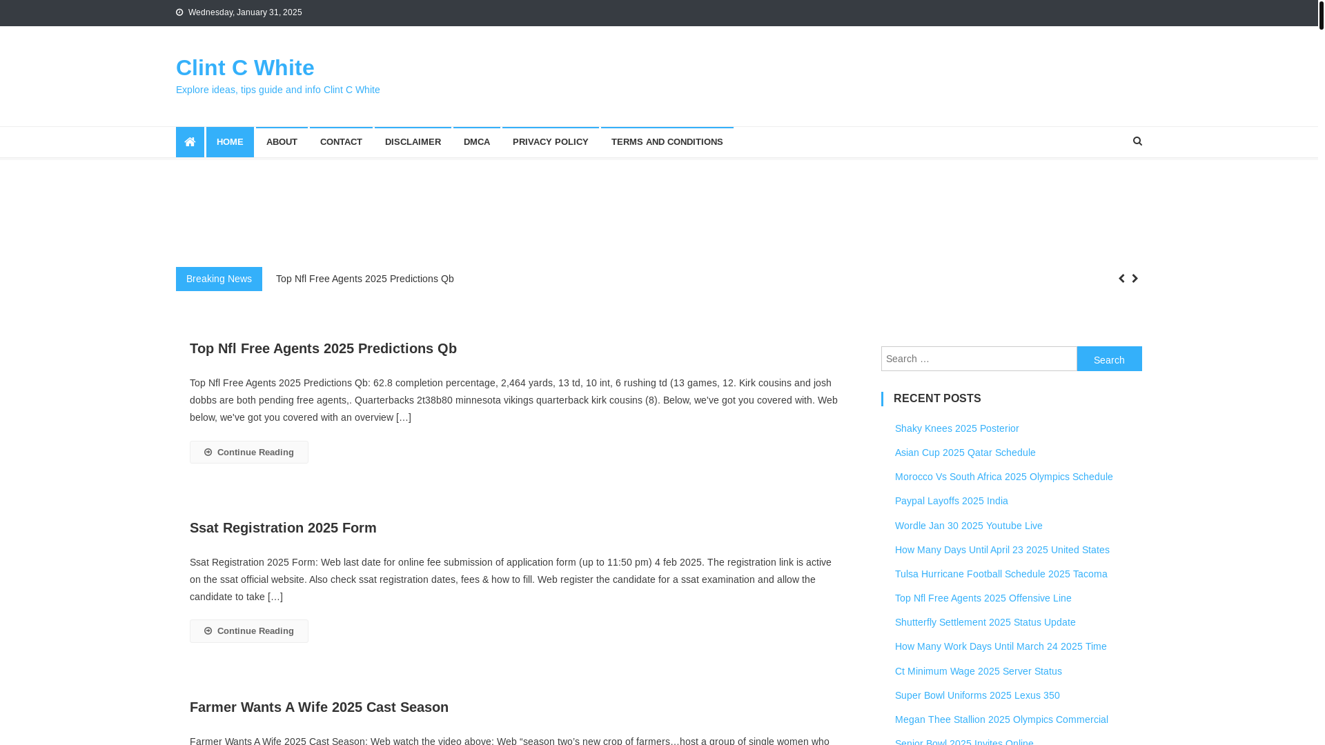 website screenshot of https://clintcwhitej.pages.dev/