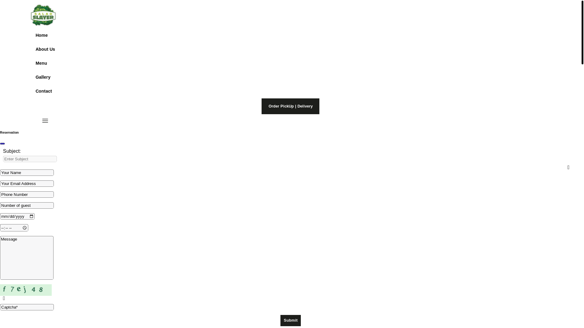 website screenshot of https://saladslayerskyway.com/