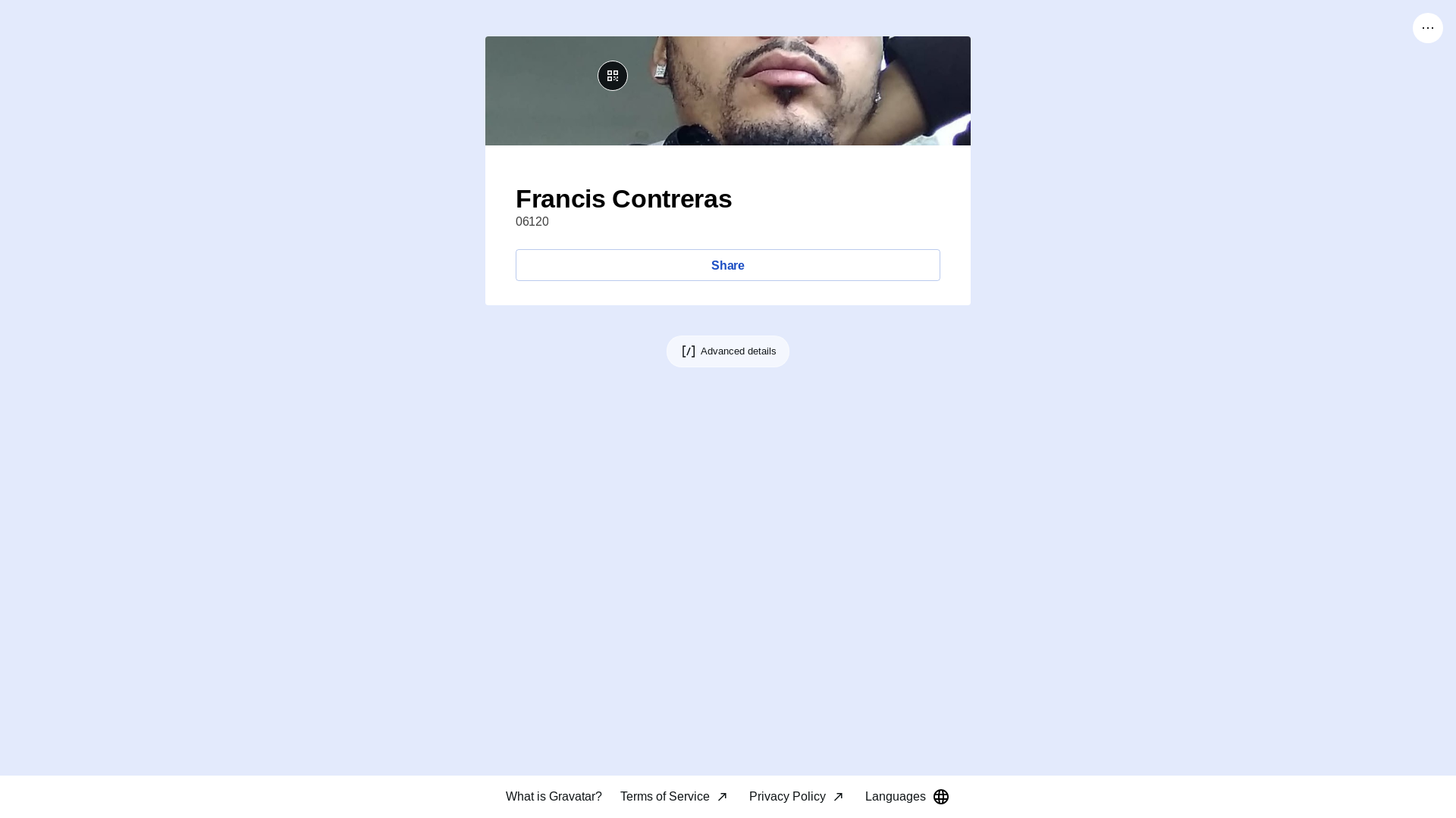 website screenshot of https://franciscontreras.link/